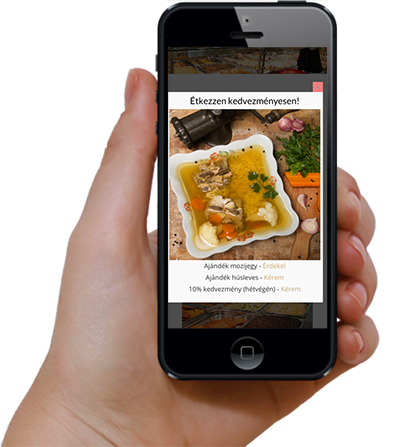 Sugár gyorsétterem weboldal mobilon