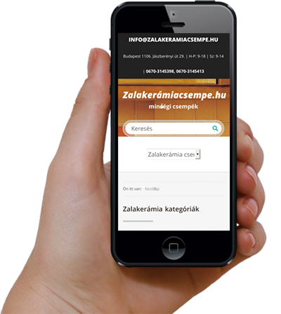 Zalakerámiacsempe weboldala mobilon